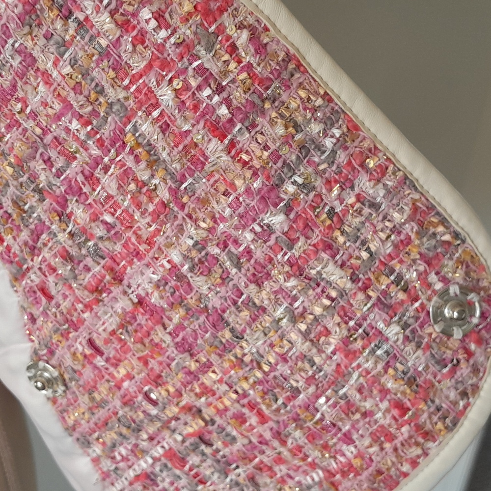 Chic Pink Tweed Women's Blazer - Picture 6 of 10